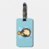 Tambourine en maracas bagagelabel (Achterkant verticaal)