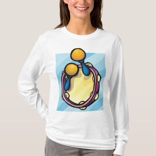 Tambourine En Maraccas T-shirt (Voorkant)
