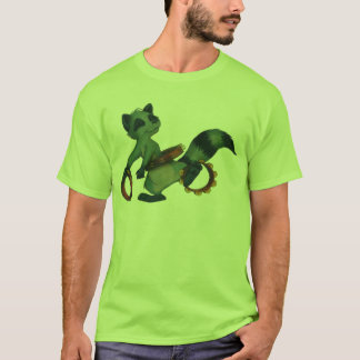 "Tambourine Hula Racoon" door Suzi German T-shirt