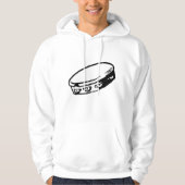 Tambourine Illustration Mannen Hoodie (Voorkant)