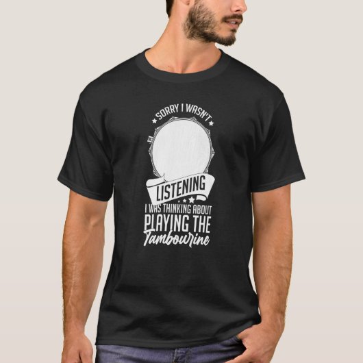 Tambourine Instrument Drum Player Music Beginner L T-shirt (Voorkant)