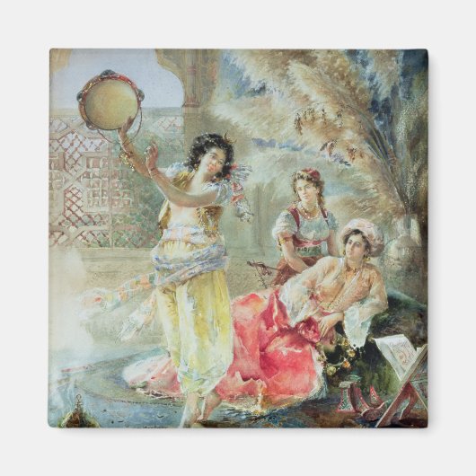 Tambourine (m/v op papier) magneet (Voorkant)