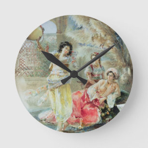 Tambourine (m/v op papier) ronde klok