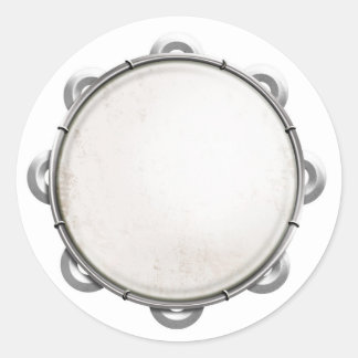 Tambourine Ronde Sticker
