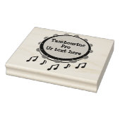 Tambourine, zwart en wit rubberstempel (Stempel)