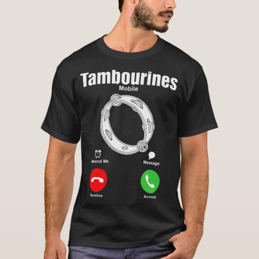 Tambourines mobiel shirt (Voorkant)