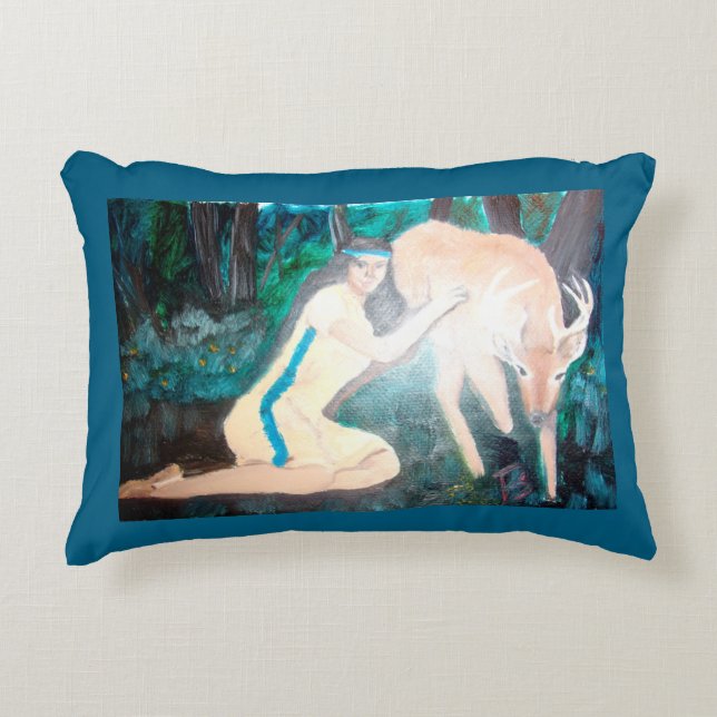 Tame Deer Accent Pillow Kussen (Voorkant)