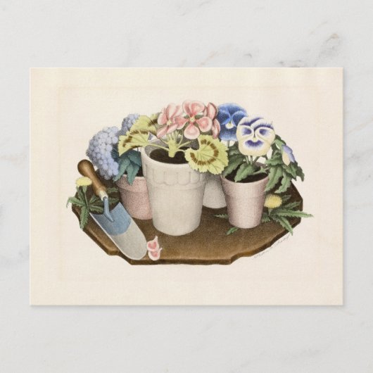 Tame Flowers by Grant Wood Briefkaart (Voorkant)