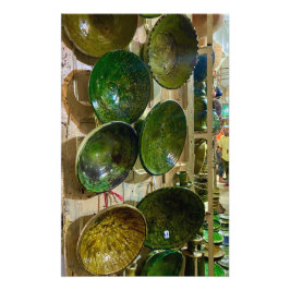 Tamegroute Aardewerk - Marrakech, Marokko Foto Afdruk