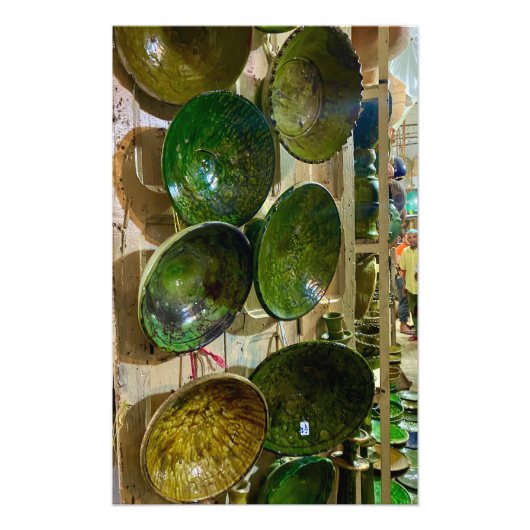 Tamegroute Aardewerk - Marrakech, Marokko Foto Afdruk (Voorkant)