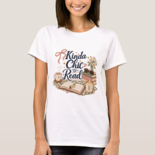 Tamelijk Chic om te Lezen Boekliefhebber Esthetiek T-shirt