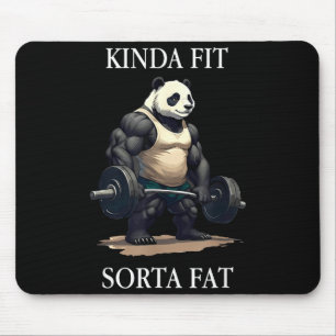 Tamelijk fit een beetje dik grappige gympanda gewi muismat