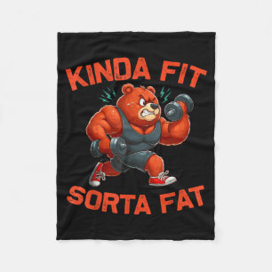 Tamelijk Fit Enigszins Dik Grappige Gym Beer Gewic Fleece Deken