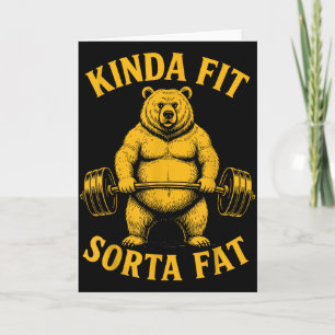 Tamelijk Fit Enigszins Dik Grappige Gym Beer Gewic Kaart