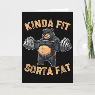 Tamelijk Fit Enigszins Dik Grappige Gym Beer Gewic Kaart