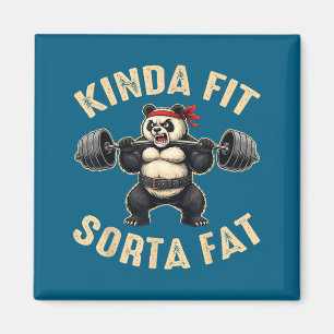 Tamelijk Fit Enigszins Vet Fitnessfanaten Panda Ge Magneet