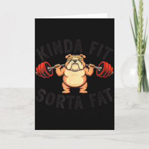 Tamelijk Fit Enigszins Vet Grappige Gym Bulldog Ge Kaart