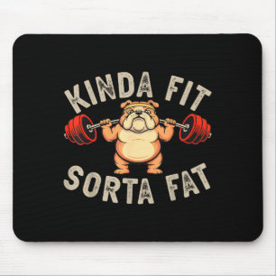 Tamelijk Fit Enigszins Vet Grappige Gym Bulldog Ge Muismat