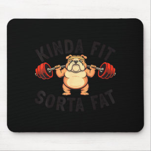 Tamelijk Fit Enigszins Vet Grappige Gym Bulldog Ge Muismat