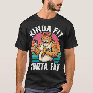 Tamelijk Fit Enigszins Vet Grappige Gym Workout T-shirt