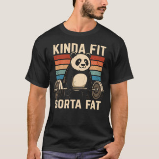 Tamelijk Fit Enigszins Vet Grappige Gym Workout T-shirt