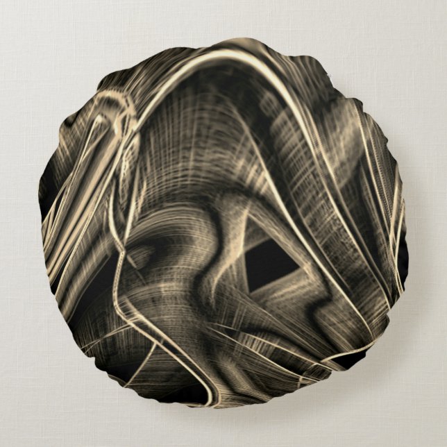 Tamelijk krom uitziend als verbrande pijnboom met  rond kussen (Achterkant)