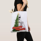 Tamelijk vrolijk, enigszins eng tote bag (Dichtbij)