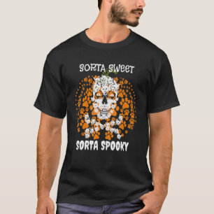 Tamelijk Zoete Tamelijk Enge Katten Schedel Jack O T-shirt