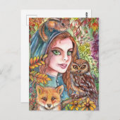 Tamer in het najaar van de Bossen Briefkaart (Voorkant / Achterkant)