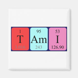 Tami periodieke table name magnet
