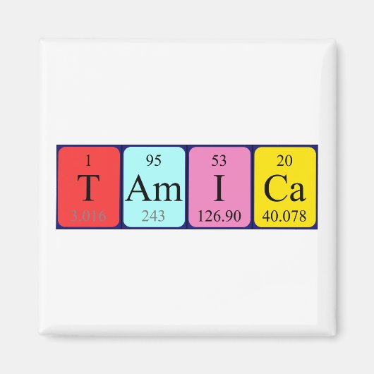 Tamica periodieke table name magnet (Voorkant)
