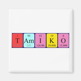 Tamiko periodieke lijstnaam magnet