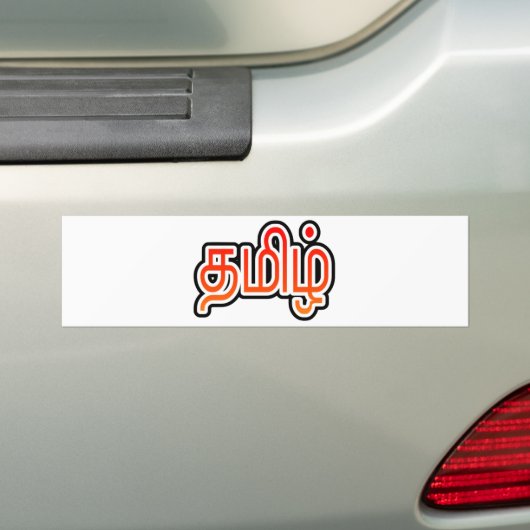Tamil Bumpersticker (Op auto)