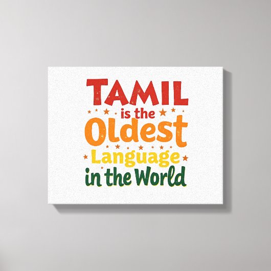 Tamil, de oudste taal canvas afdruk (Voorkant)