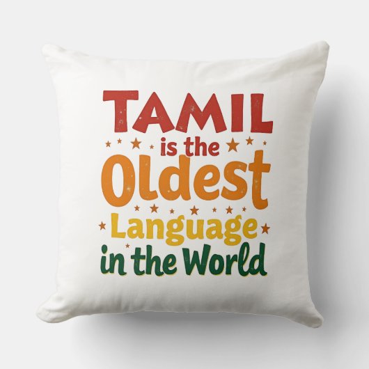 Tamil, de oudste taal kussen (Voorkant)