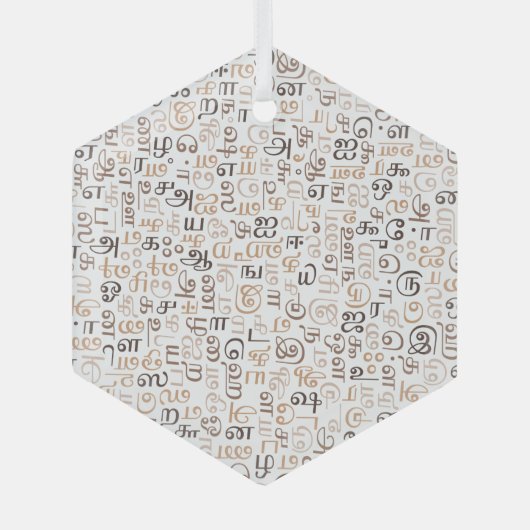 Tamil Glas Ornament (Voorkant)