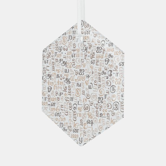 Tamil Glas Ornament (Voorkant links)