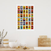 Tamil luciferdoosje label collage print, grid post poster (Keuken)