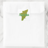 Tamil Nadu Vierkante Sticker (Tas)