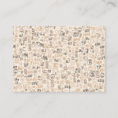 Tamil Visitekaartje (Achterkant)