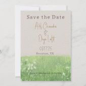 Tamil Wedding Couple Illustratie slaat de datum op Save The Date (Achterkant)