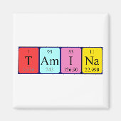 Tamina periodieke table name magnet (Voorkant)