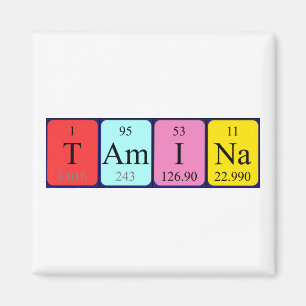 Tamina periodieke table name magnet