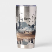 Taming Clay© Waterfles Geïsoleerde Tumbler Geïsoleerde Drinkbeker (Achterkant)
