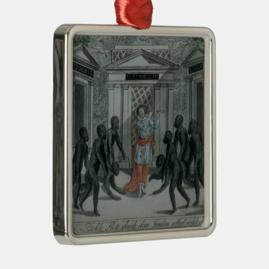 Tamino speelt de magische fluit metalen ornament (Rechts)