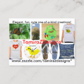 TamiraZDesign Blue Hydrangea Visitekaartje (Achterkant)