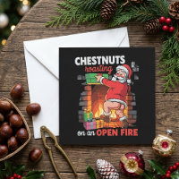 Tamme kastanjes die grappige Sinterklaas Kerstcita