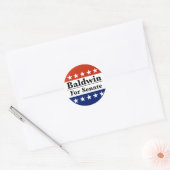 Tammy Baldwin opnieuw verkozen in de Amerikaanse S Ronde Sticker (Envelop)
