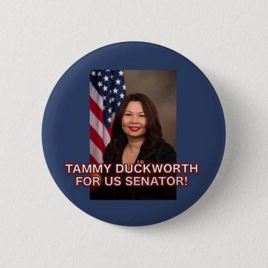Tammy Duckworth voor US Senator Illinois Button (Voorkant)