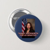 Tammy Duckworth voor US Senator Illinois Button (Voorkant /achterkant)